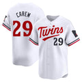 Friene M.Twins #29 Rod Carew Player White Home Limited Stitched Jerseys