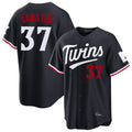 Friene M.Twins #37 Victor Caratini Player Navy Home Game Stitched Jerseys