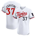 Friene M.Twins #37 Victor Caratini Player White Home Limited Elite Stitched Jerseys