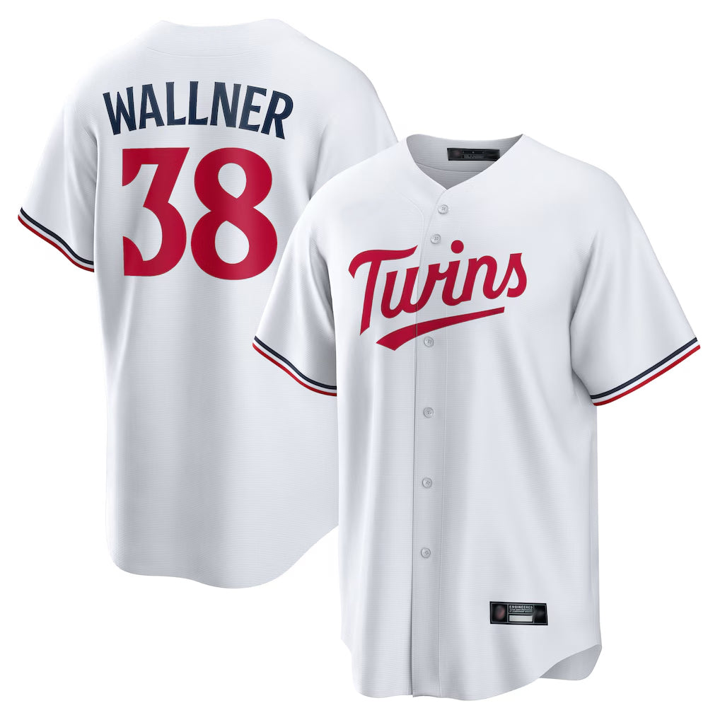 Friene M.Twins #38 Matt Wallner Player White Home Game Stitched Jerseys