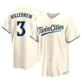 Friene M.Twins #3 Harmon Killebrew Player Cream Game Limited Home Stitched Jerseys