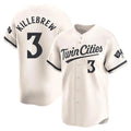 Friene M.Twins #3 Harmon Killebrew Player Cream Home Limited Stitched Jerseys