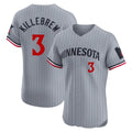 Friene M.Twins #3 Harmon Killebrew Player Gray Home Limited Elite Stitched Jerseys