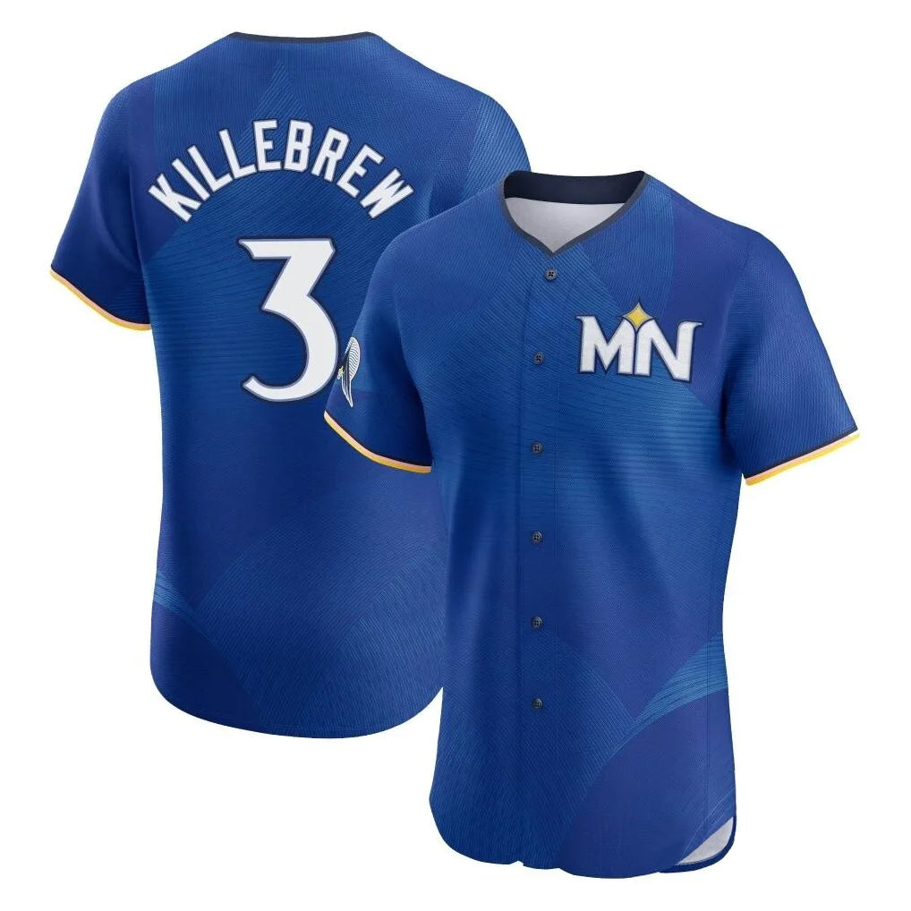 Friene M.Twins #3 Harmon Killebrew Player Royal City Connect Limited Elite Home Stitched Jerseys
