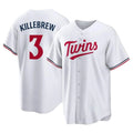 Friene M.Twins #3 Harmon Killebrew Player White Home Game Stitched Jerseys