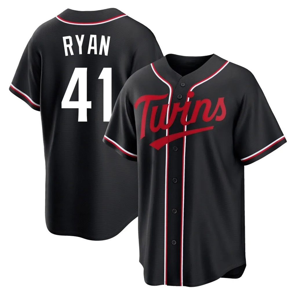Friene M.Twins #41 Joe Ryan Player Black Fashion Out Home Limited Stitched Jerseys