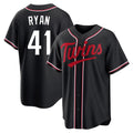 Friene M.Twins #41 Joe Ryan Player Black Fashion Out Home Limited Stitched Jerseys