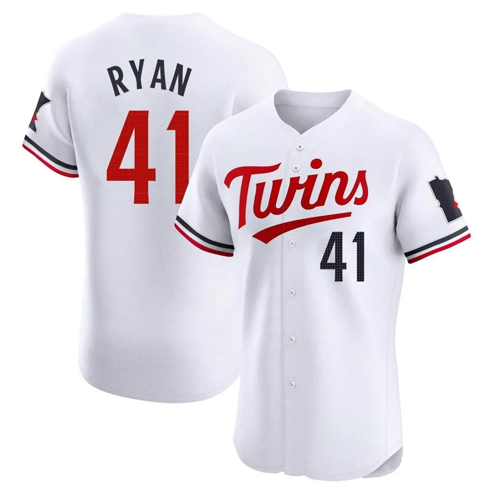 Friene M.Twins #41 Joe Ryan Player White Home Limited Elite Stitched Jerseys