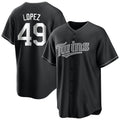 Friene M.Twins #49 Pablo Lopez Player Black Home Game Stitched Jerseys