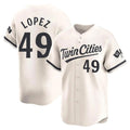 Friene M.Twins #49 Pablo Lopez Player Cream Home Limited Stitched Jerseys