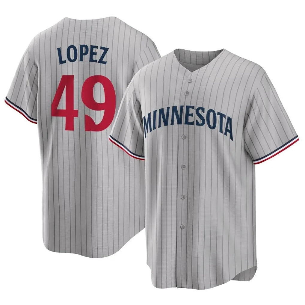 Friene M.Twins #49 Pablo Lopez Player Gray Game Limited Home Stitched Jerseys