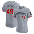 Friene M.Twins #49 Pablo Lopez Player Gray Home Limited Elite Stitched Jerseys