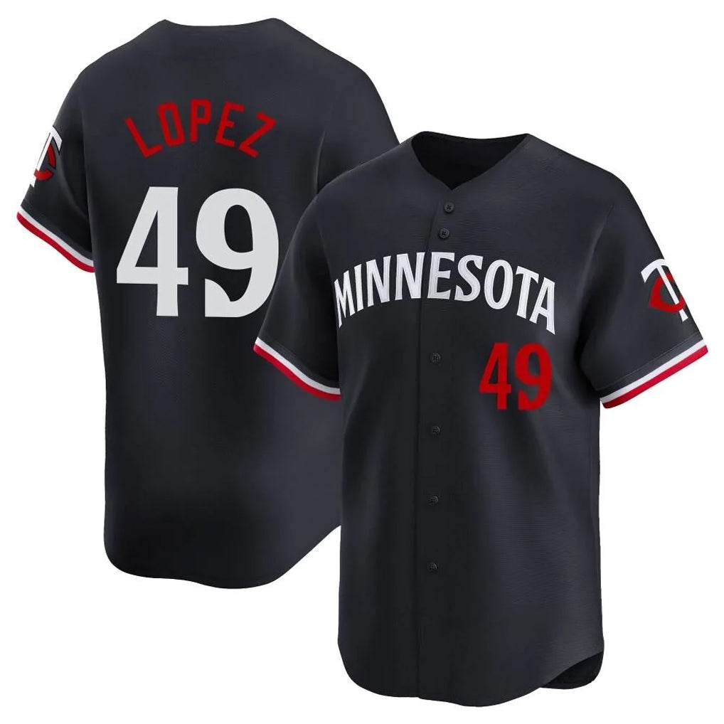 Friene M.Twins #49 Pablo Lopez Player Navy Home Limited Stitched Jerseys
