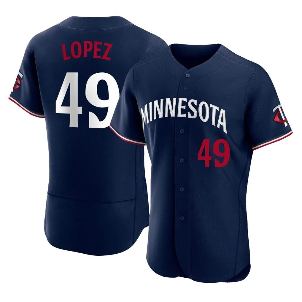 Friene M.Twins #49 Pablo Lopez Player Navy Replica Home Limited Elite Stitched Jerseys