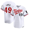 Friene M.Twins #49 Pablo Lopez Player White Home Limited Stitched Jerseys