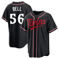Friene M.Twins #56 Josh Bell Player Black Fashion Out Home Limited Stitched Jerseys