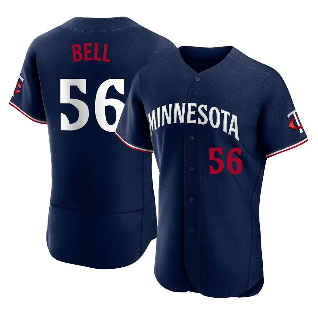 Friene M.Twins #56 Josh Bell Player Navy Replica Home Limited Elite Stitched Jerseys