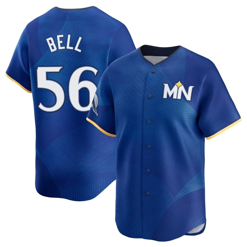 Friene M.Twins #56 Josh Bell Player Royal City Connect Limited Home Stitched Jerseys