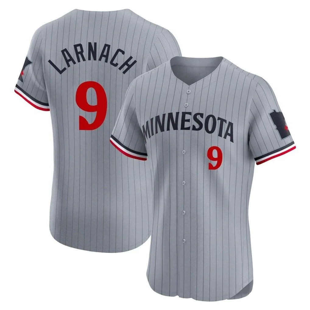 Friene M.Twins #9 Trevor Larnach Player Gray Home Limited Elite Stitched Jerseys