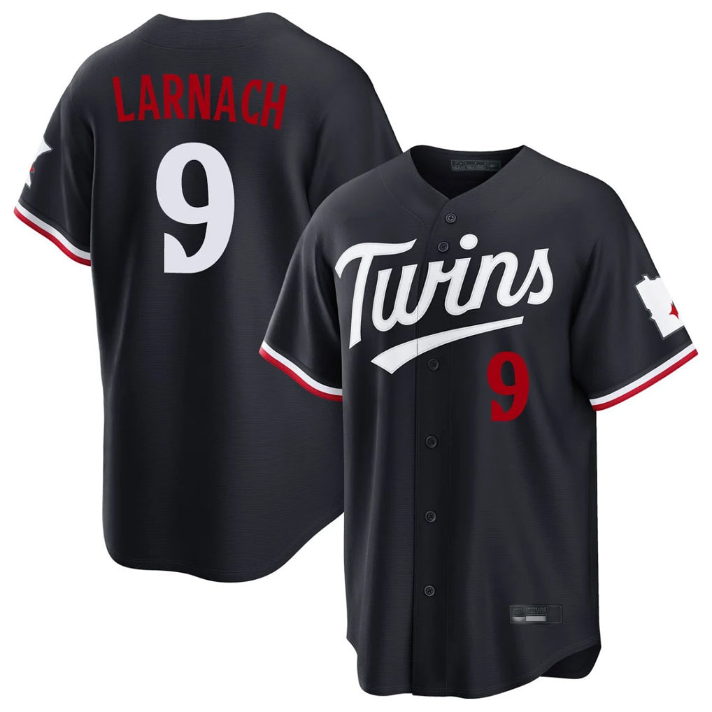 Friene M.Twins #9 Trevor Larnach Player Navy Home Game Stitched Jerseys