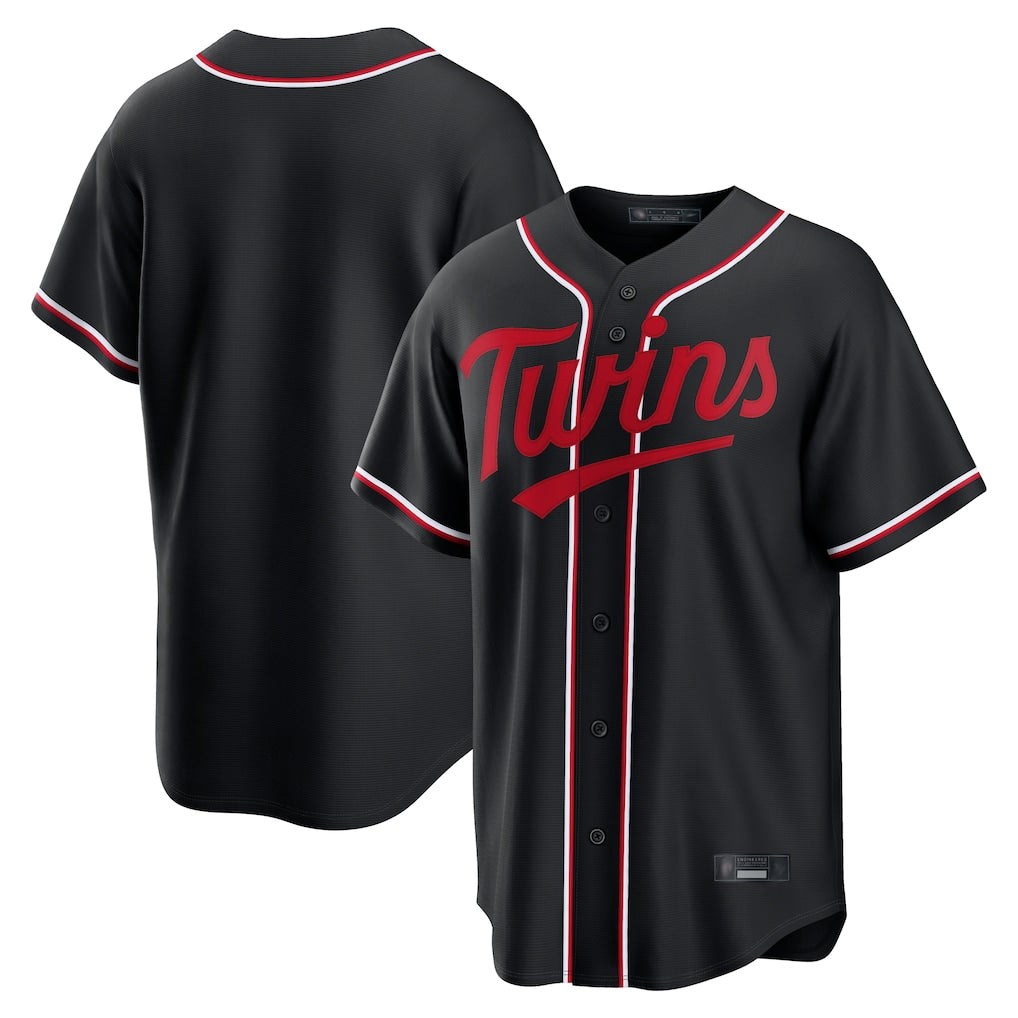 Friene M.Twins ## Twins Blank Player Black Fashion Out Home Limited Stitched Jerseys