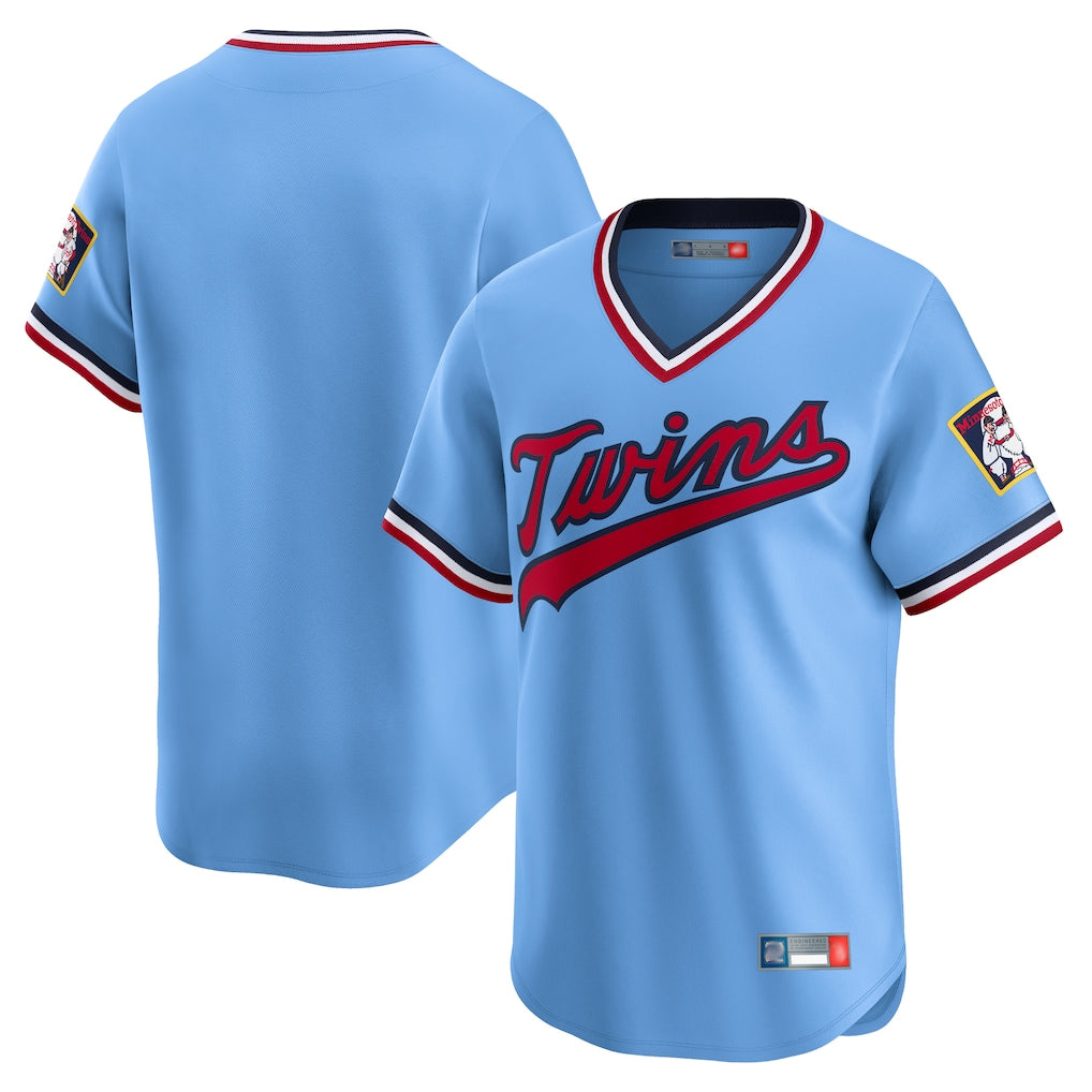 Friene M.Twins ## Twins Blank Player Light Blue Throwback Cooperstown Collection Limited T-shirt Stitched Jerseys