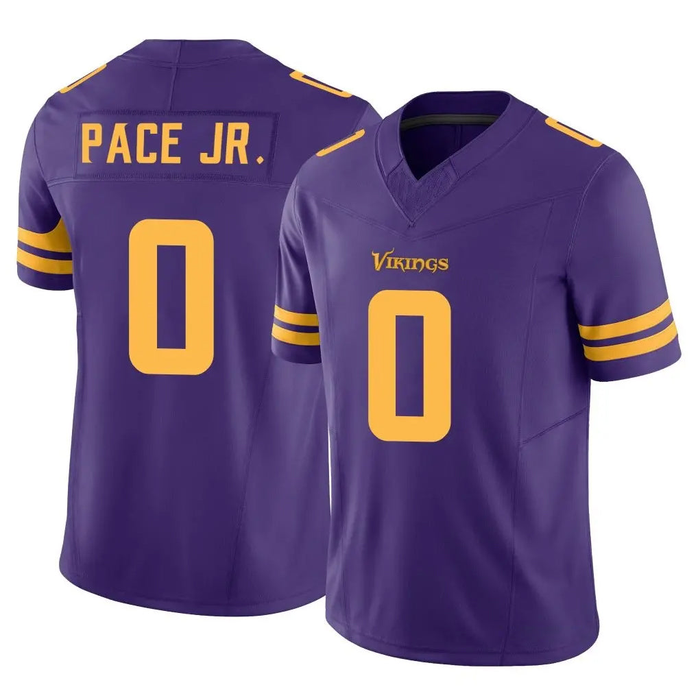 Friene M.Vikings #0 Ivan Pace Jr. Player Purple Limited Alternate Vapor F.U.S.E. Home Game Stitched Jerseys
