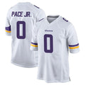 Friene M.Vikings #0 Ivan Pace Jr. Player White Home Game Stitched Jerseys