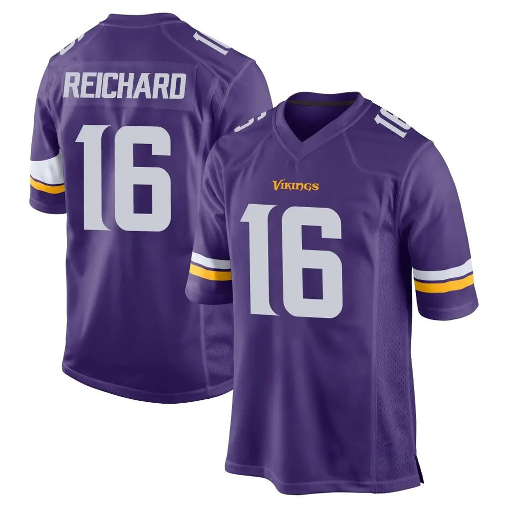 Friene M.Vikings #16 Will Reichard Player Purple Home Game Stitched Jerseys