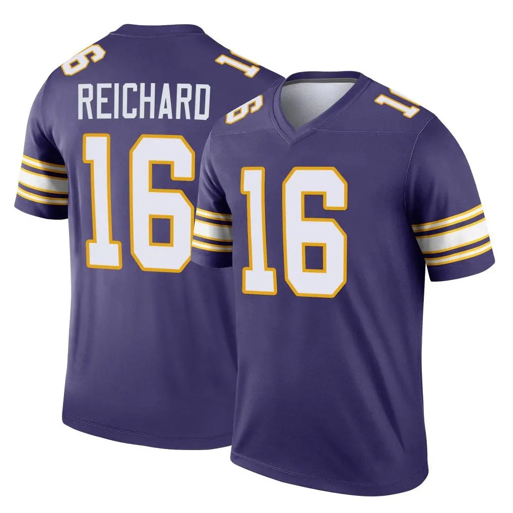 Friene M.Vikings #16 Will Reichard Player Purple Limited Classic Home Game Stitched Jerseys