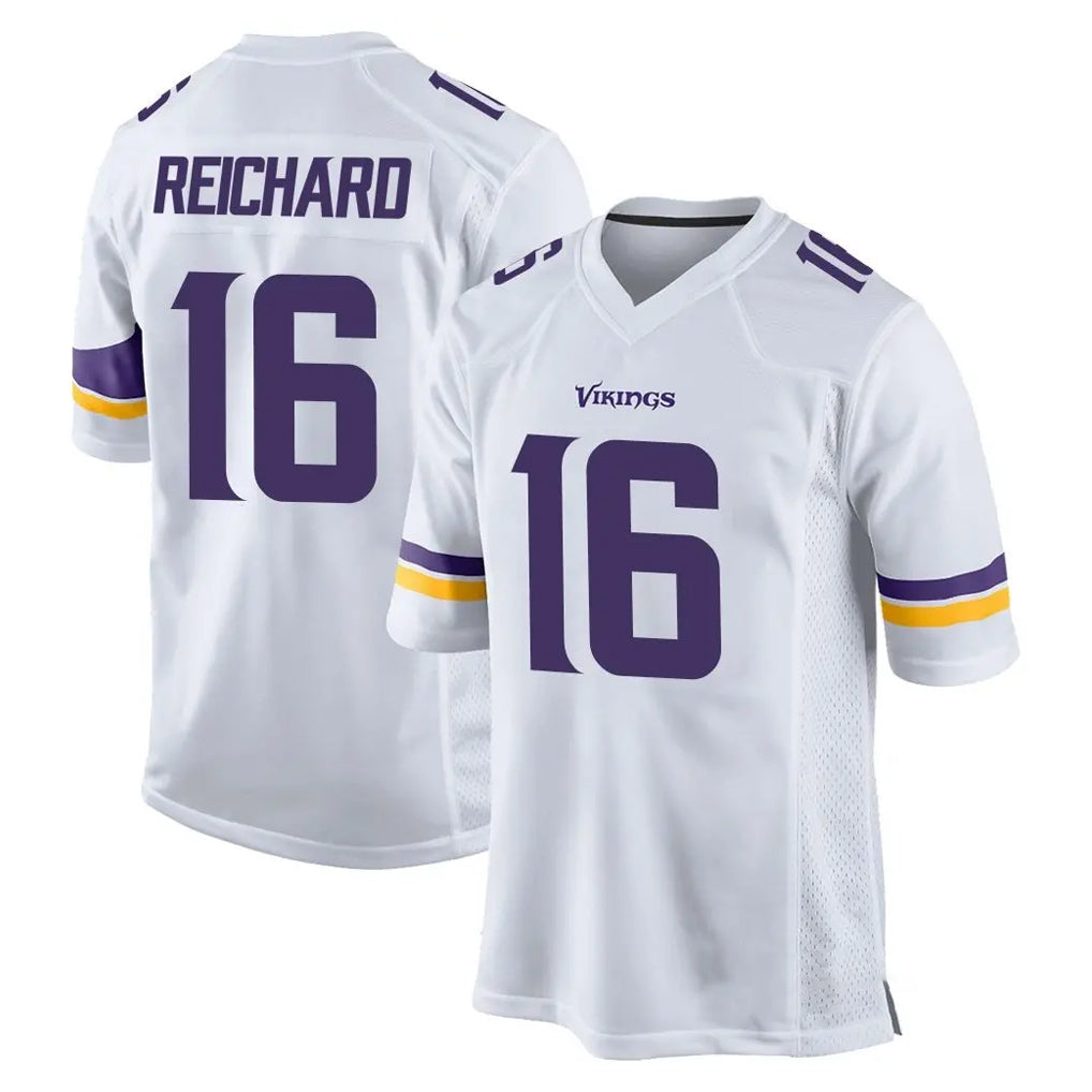 Friene M.Vikings #16 Will Reichard Player White Home Game Stitched Jerseys