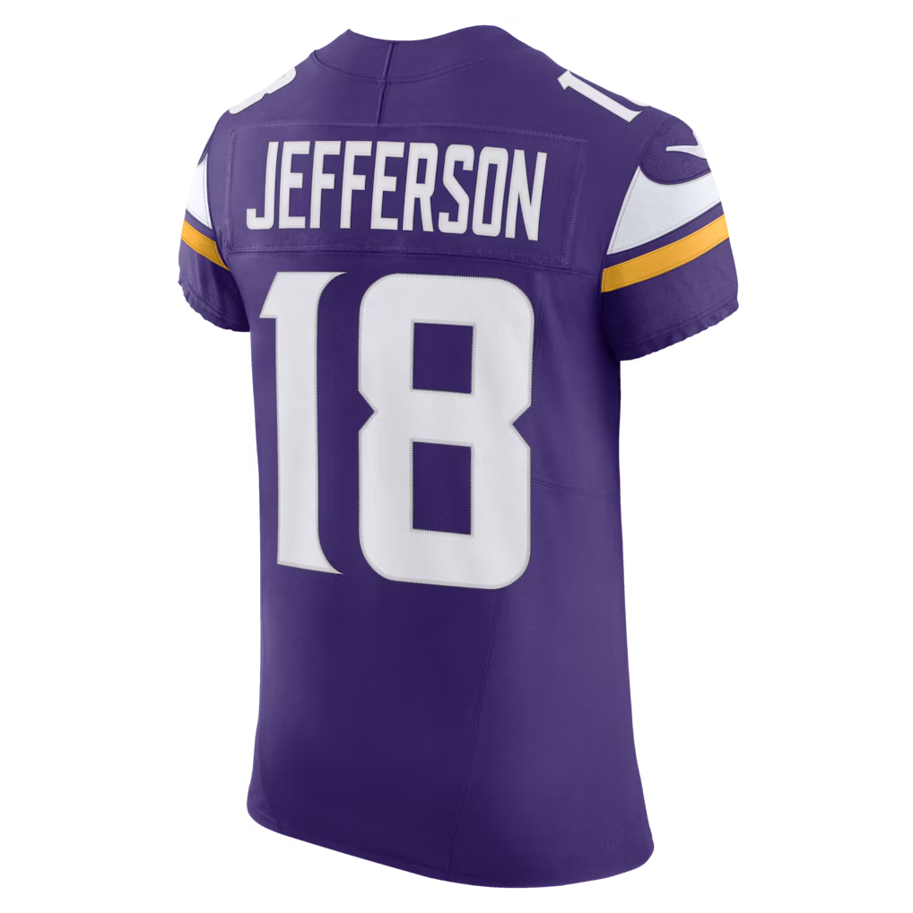 Friene MN.Vikings #18 Justin Jefferson Purple Team Vapor F.U.S.E. Elite Stitched Jerseys