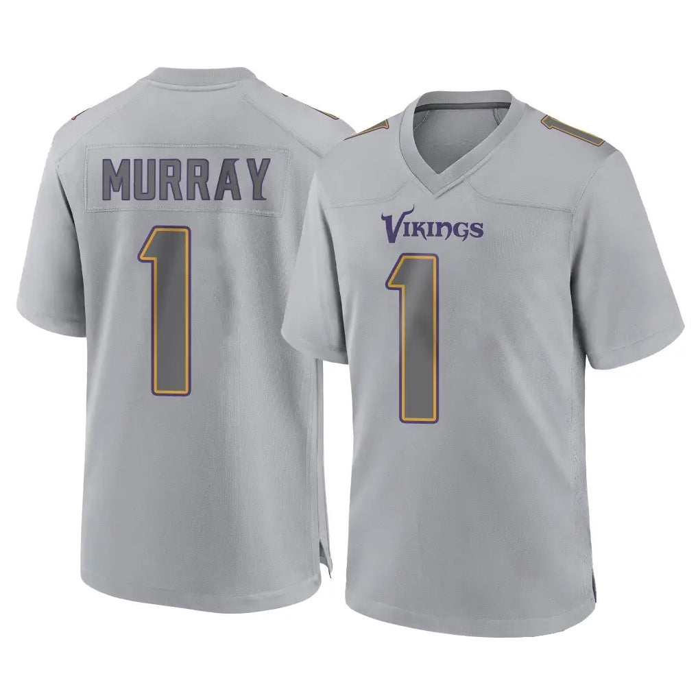 Friene M.Vikings #1 Kyler Murray Player Gray Atmosphere Fashion Home Game Stitched Jerseys