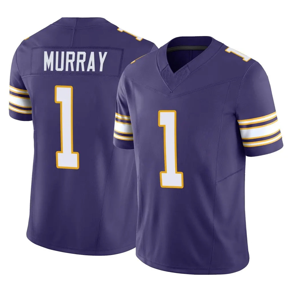 Friene M.Vikings #1 Kyler Murray Player Purple Limited Classic Vapor F.U.S.E. Home Game Stitched Jerseys
