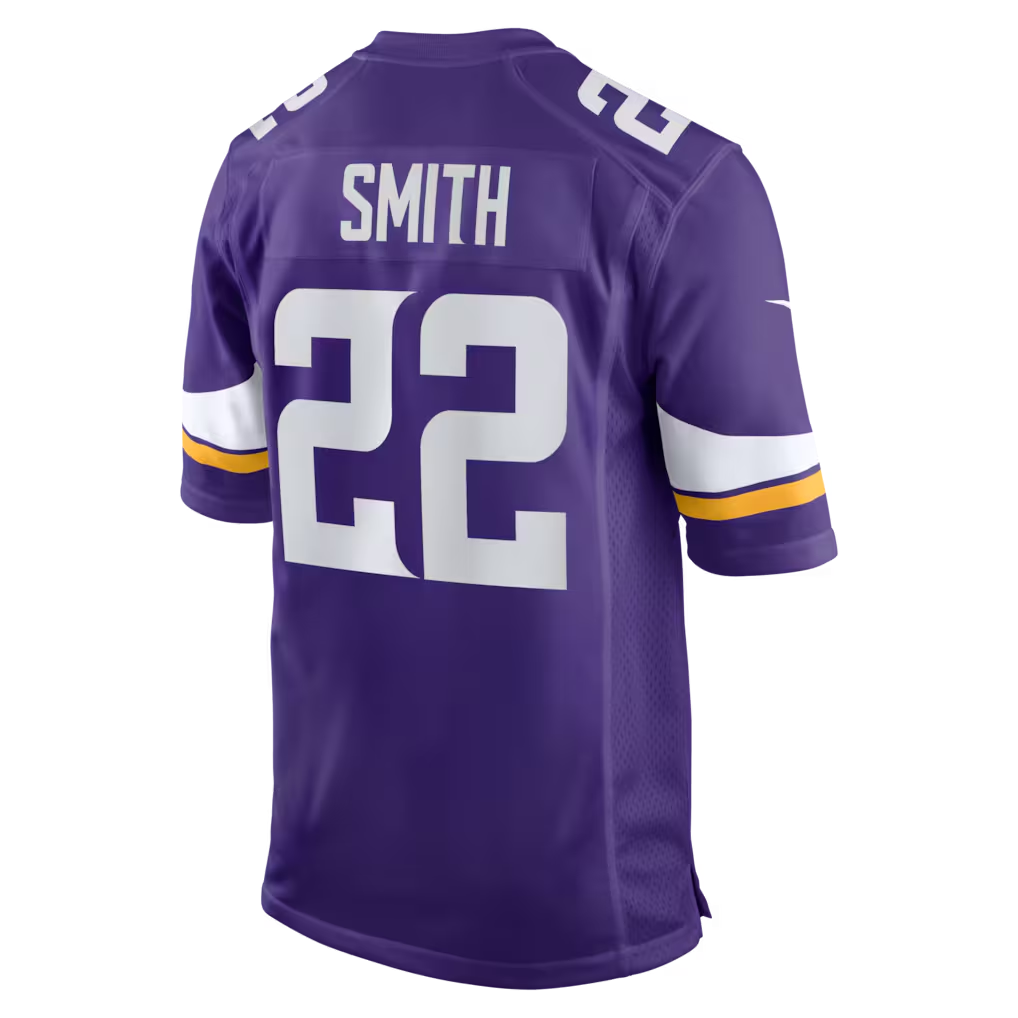 Friene MN.Vikings #22 Harrison Smith Purple Game Stitched Jerseys