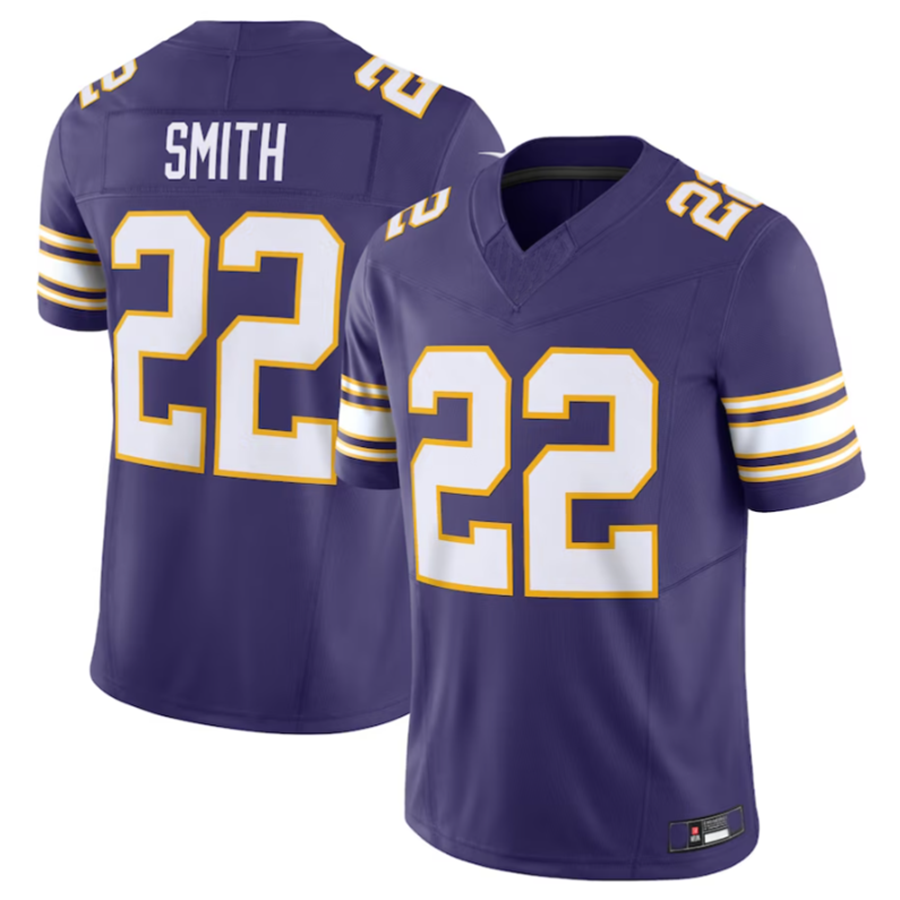 Friene MN.Vikings #22 Harrison Smith Purple Vapor F.U.S.E. Limited Jersey Stitched American Stitched Jerseys