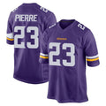 Friene M.Vikings #23 James Pierre Player Purple Home Game Stitched Jerseys
