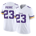 Friene M.Vikings #23 James Pierre Player White Limited Vapor F.U.S.E. Home Game Stitched Jerseys