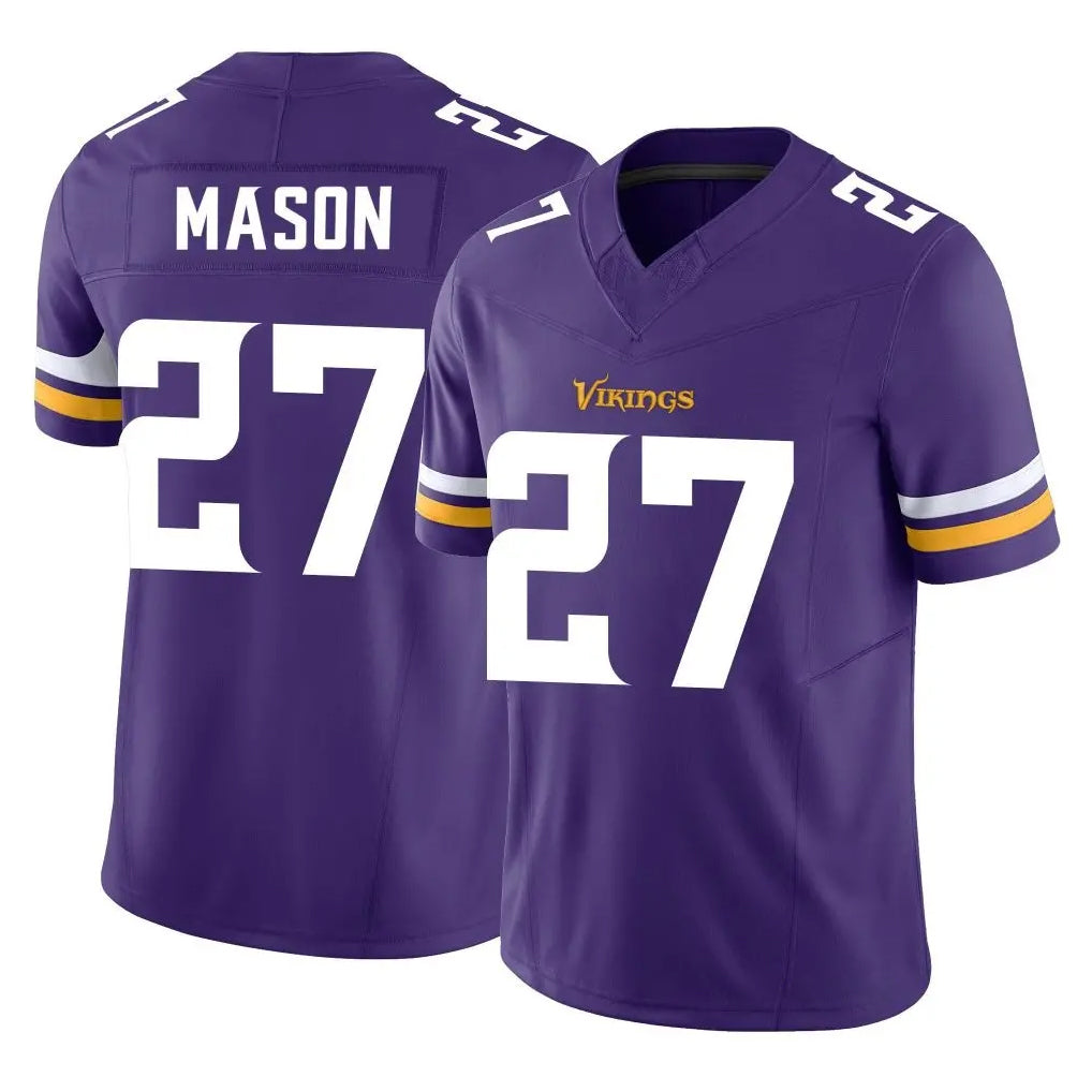 Friene M.Vikings #27 Jordan Mason Player Purple Limited Vapor F.U.S.E. Home Game Stitched Jerseys