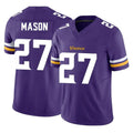 Friene M.Vikings #27 Jordan Mason Player Purple Limited Vapor F.U.S.E. Home Game Stitched Jerseys