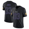 Friene M.Vikings #33 Aaron Jones Sr. Player Black Impact LImited Home Game Stitched Jerseys