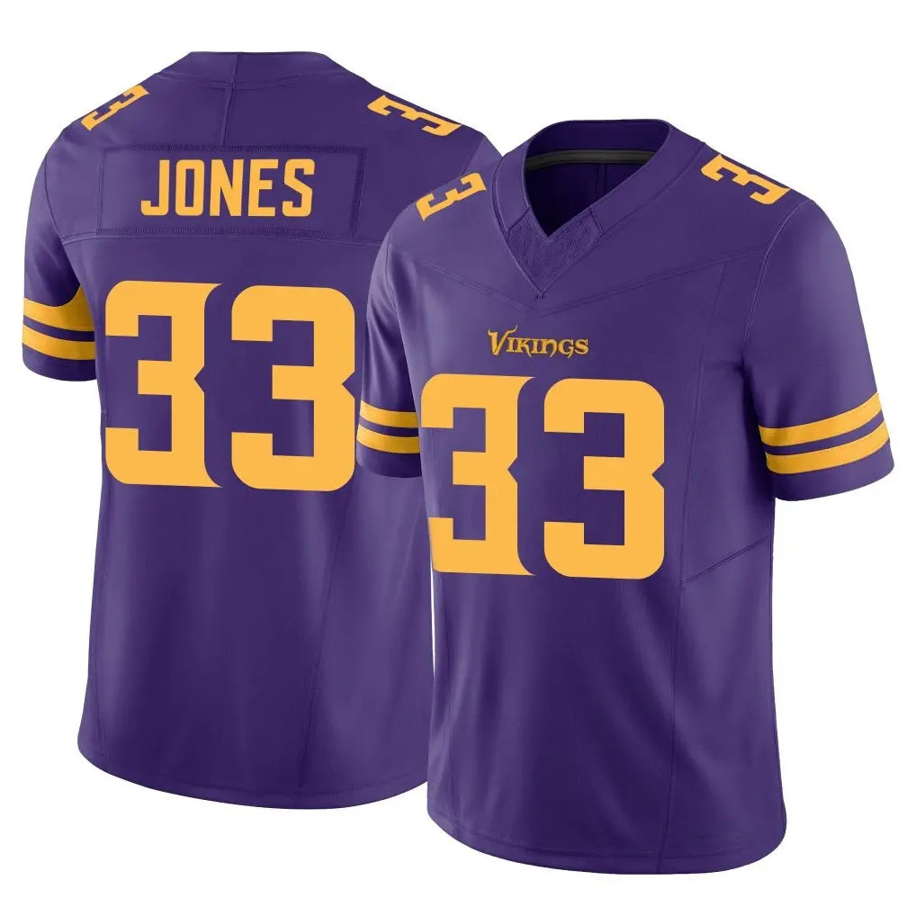 Friene M.Vikings #33 Aaron Jones Sr. Player Purple Limited Alternate Vapor F.U.S.E. Home Game Stitched Jerseys