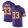 Friene M.Vikings #33 Aaron Jones Sr. Player Purple Limited Color Rush Home Game Stitched Jerseys