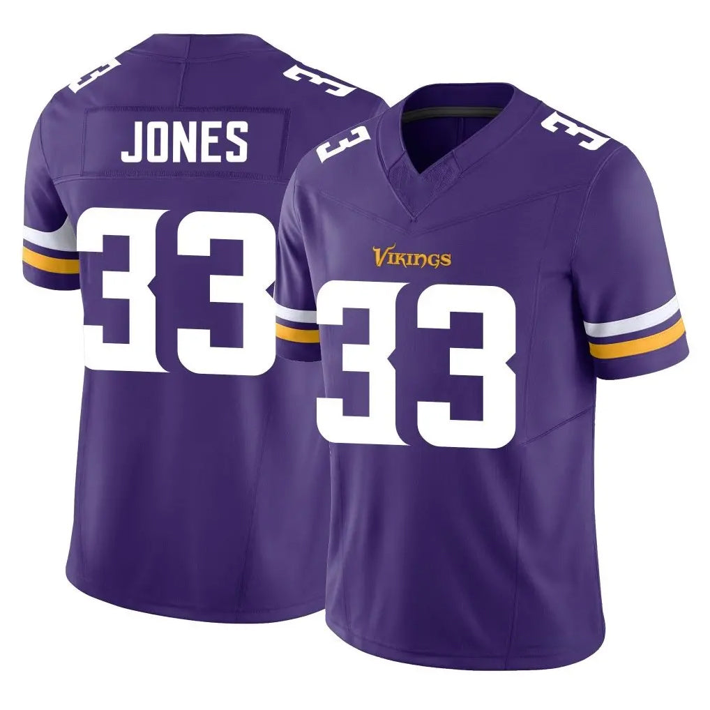Friene M.Vikings #33 Aaron Jones Sr. Player Purple Limited Vapor F.U.S.E. Home Game Stitched Jerseys