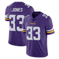 Friene M.Vikings #33 Aaron Jones Sr. Player Purple Limited Vapor Untouchable Home Game Stitched Jerseys