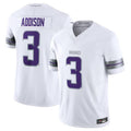 Friene MN.Vikings #3 Jordan Addison White Alternate Vapor F.U.S.E. Limited Jersey American Stitched Jerseys