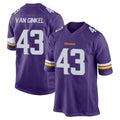 Friene M.Vikings #43 Andrew Van Ginkel Player Purple Home Game Stitched Jerseys