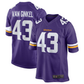 Friene MN.Vikings #43 Andrew Van Ginkel Purple Team Game Jersey Stitched American Stitched Jerseys