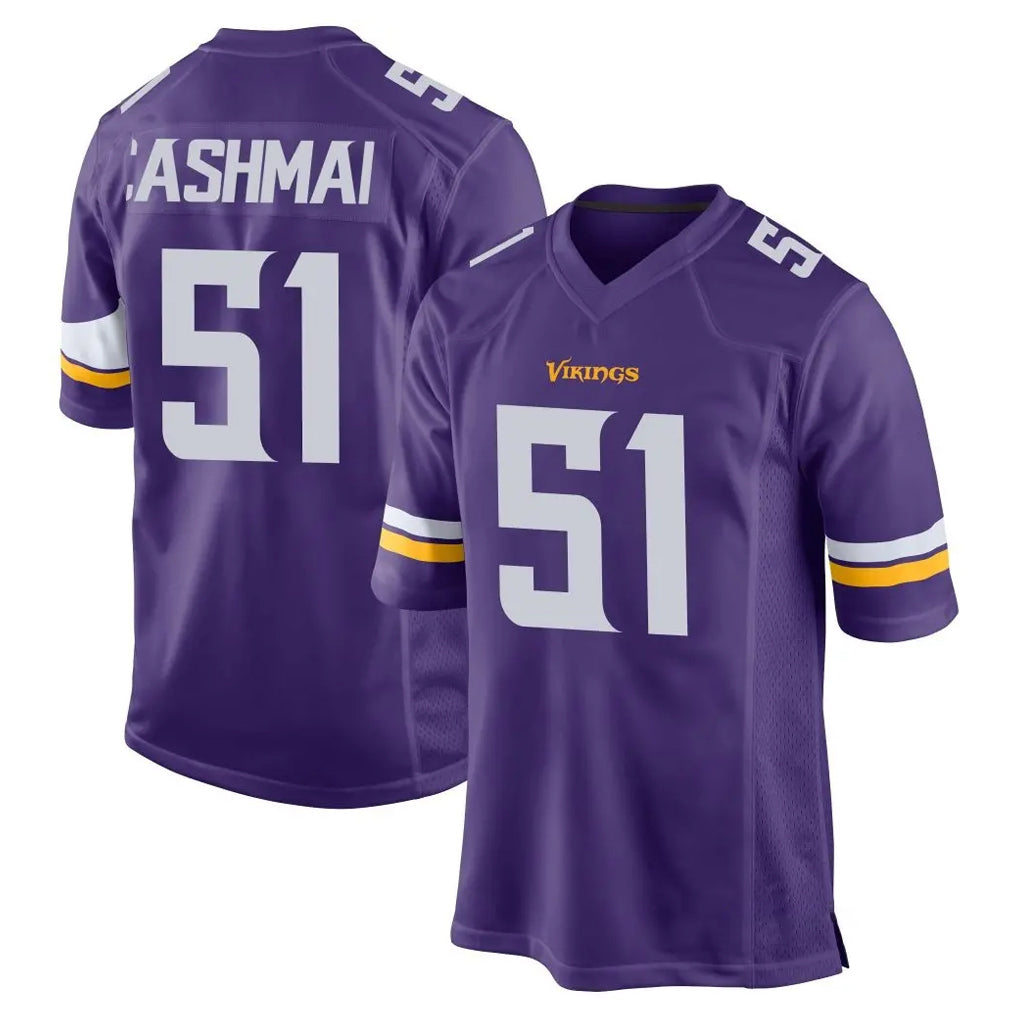 Friene M.Vikings #51 Blake Cashman Player Purple Home Game Stitched Jerseys