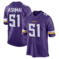 Friene M.Vikings #51 Blake Cashman Player Purple Home Game Stitched Jerseys